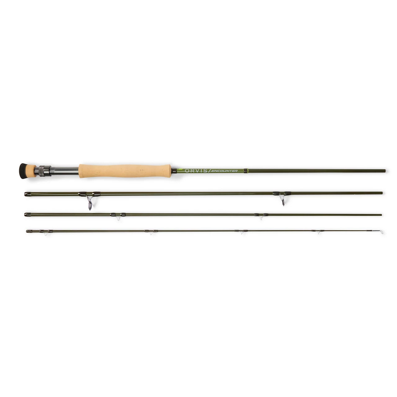 Orvis Encounter Fly Fishing Rod broken down into four sections