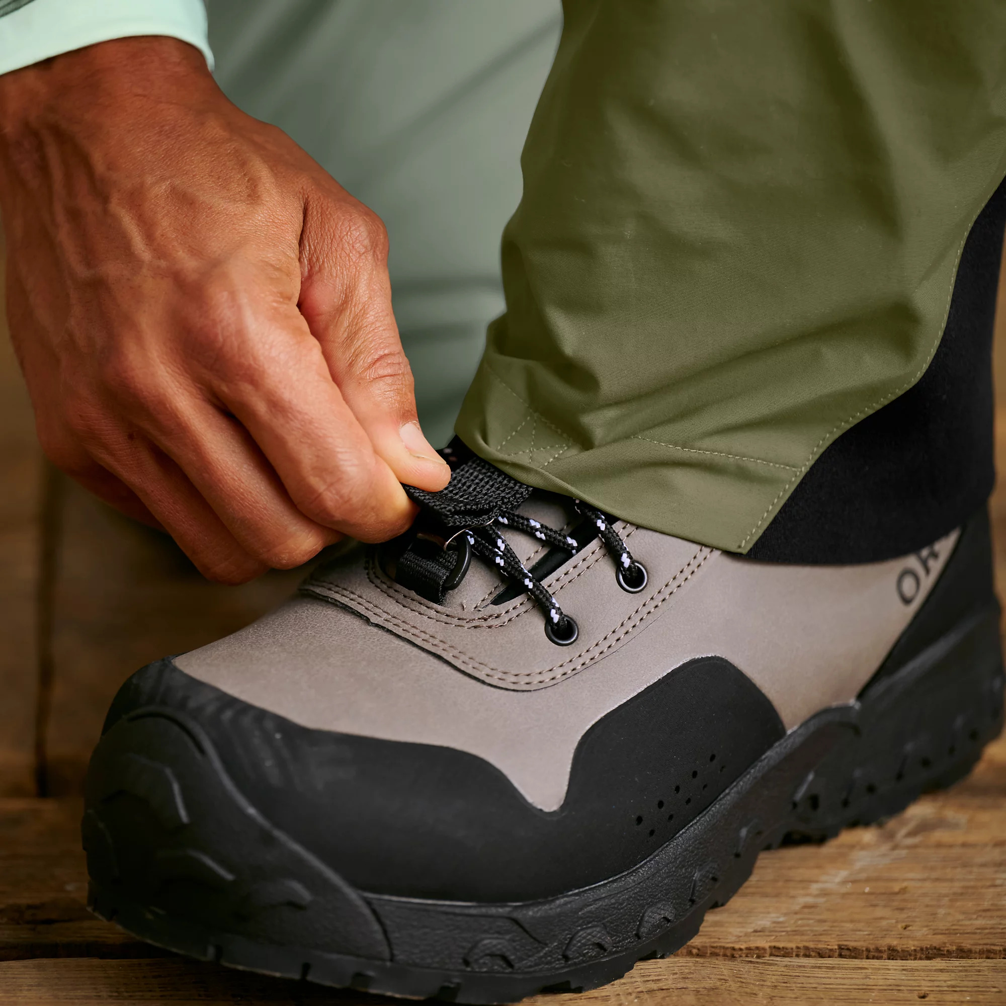 Orvis Clearwater waders with gravel guards