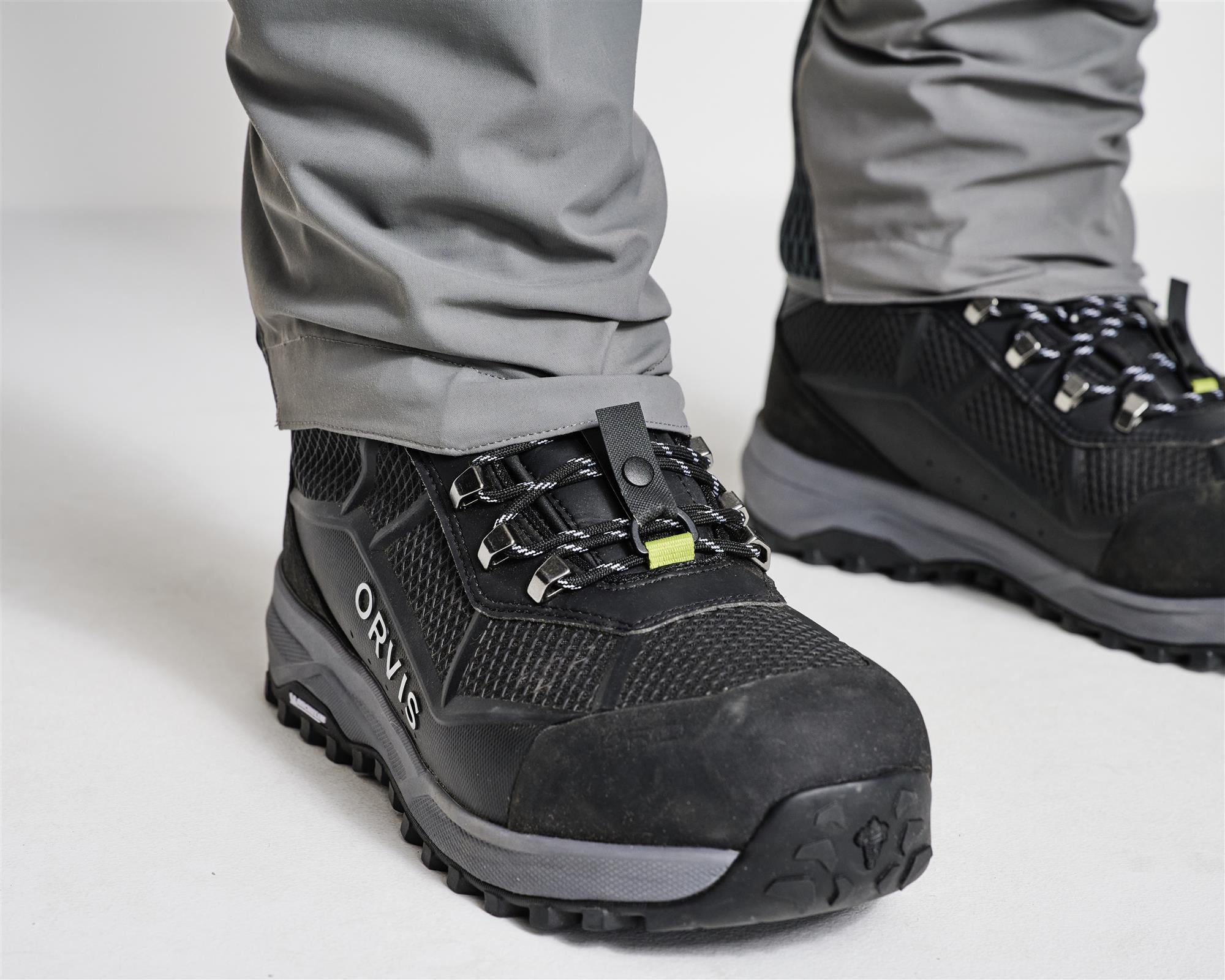 Orvis waterproof wading pants with reinforced gravel guards