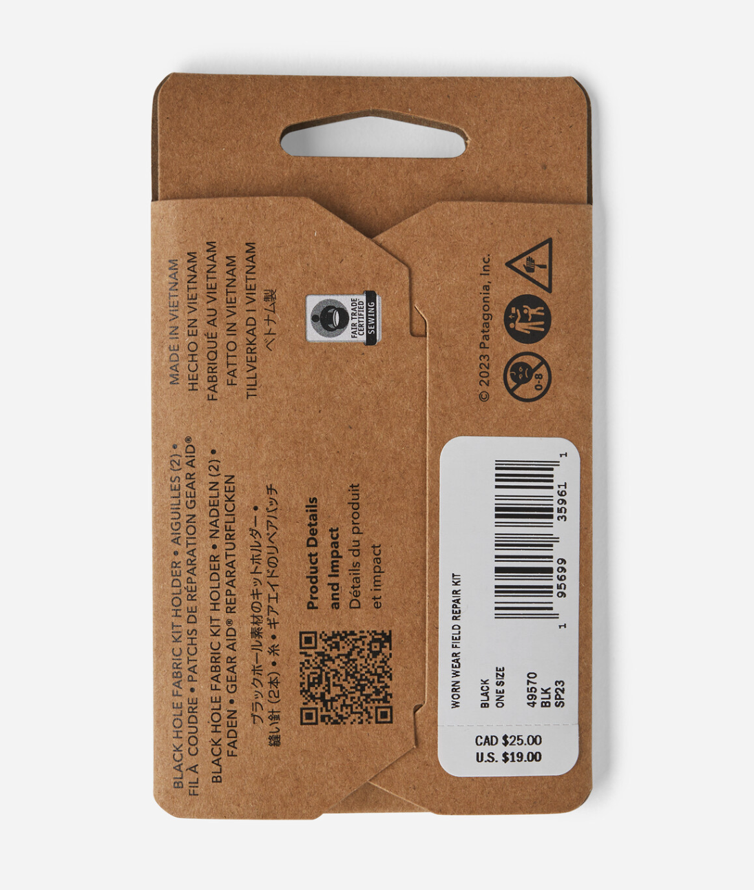 Patagonia Worn Wear Field Repair Kit Contents – Includes Fabric Patches, Adhesive, and Tools for Quick Fixes