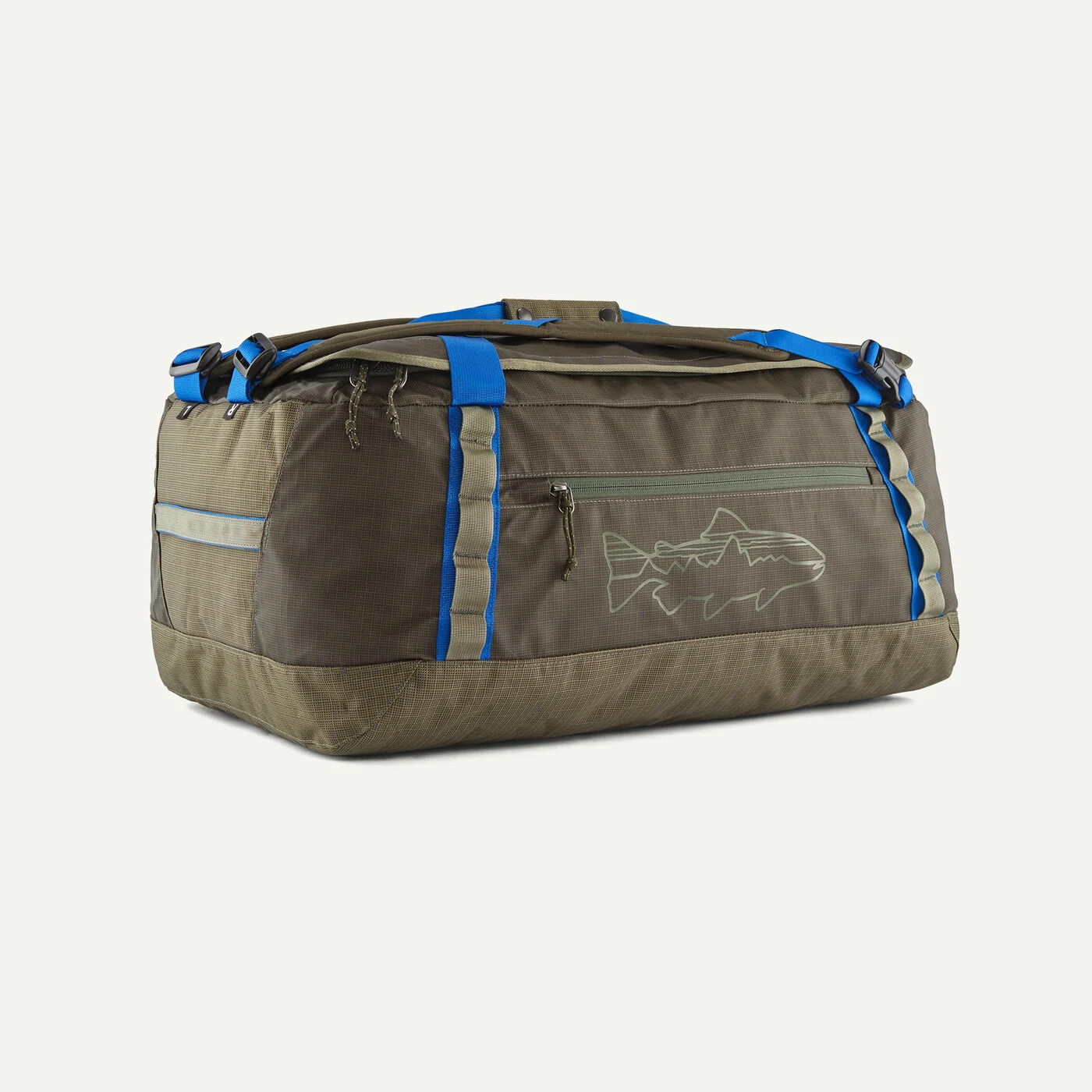 Patagonia Black Hole Duffel Bag 55L in the Basin Green color style