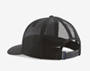 Classic Patagonia Fitz Roy Trout Trucker Hat with adjustable snapback and eco-friendly organic cotton front.