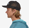In stock and ready to ship, the Patagonia Fitz Roy Trout Trucker Hat features the bold Fitz Roy Trout logo