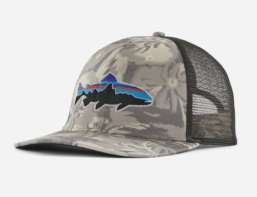 Buy Patagonia Fitz Roy Trout Trucker hats online at The Fly Fishers.