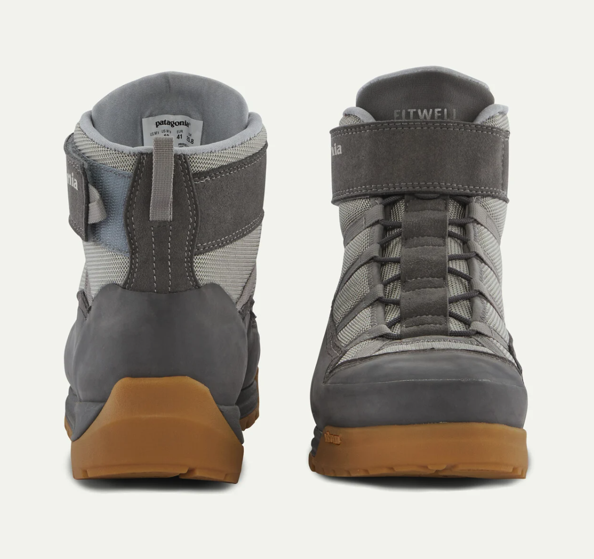 Front and back of  Patagonia River Salt Wading Boots II