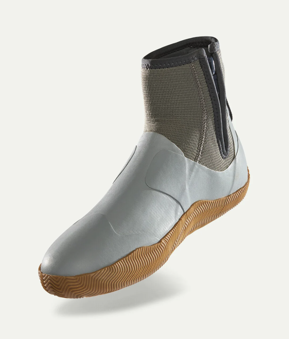 Patagonia Salt Wading Bootie with protective rubber upper, side zipper and ankle coverage for warm-water flats fishing.