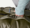 Backpack strap detail of Patagonia Guidewater Duffel 80L