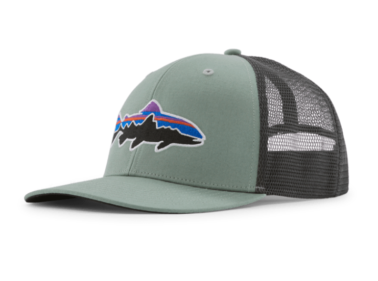 Front angled view of  Patagonia Fitz Roy Trout Trucker CVGR color