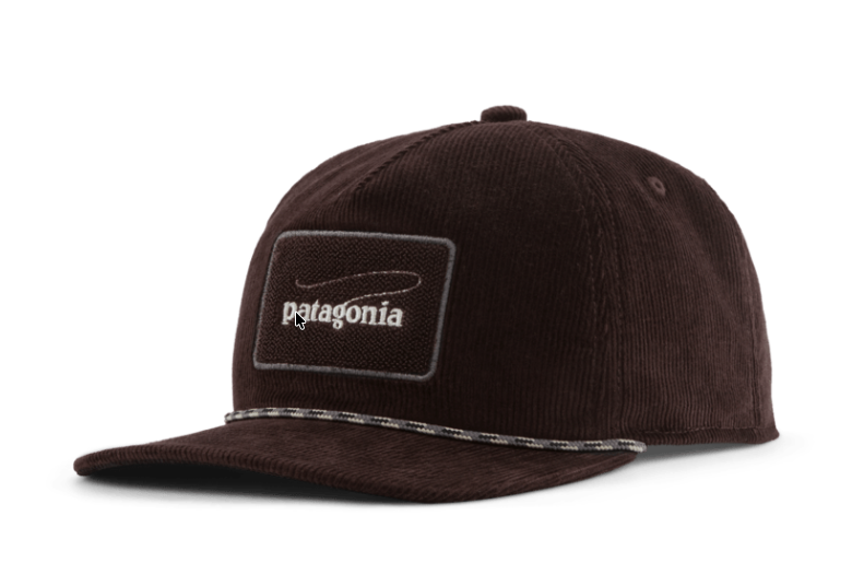 Patagonia Fly Catcher Hat in Casting Logo Den Brown