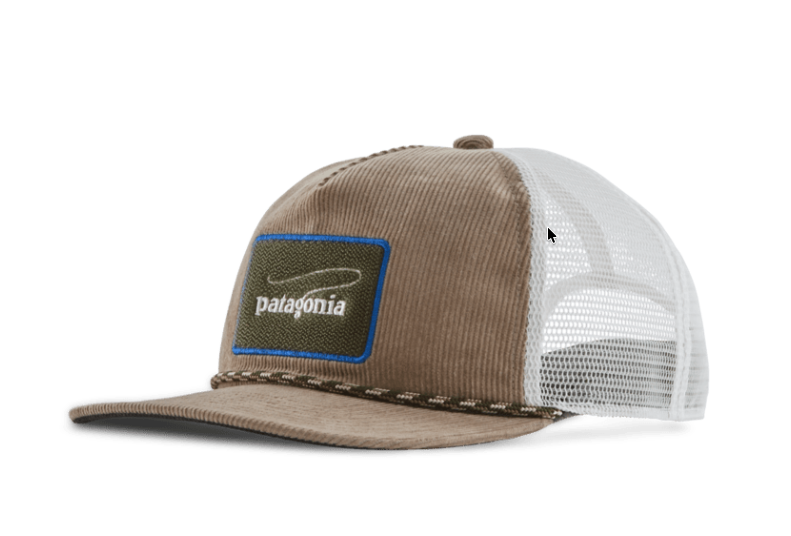 Patagonia Fly Catcher Hat in Casting Logo Seabird Grey