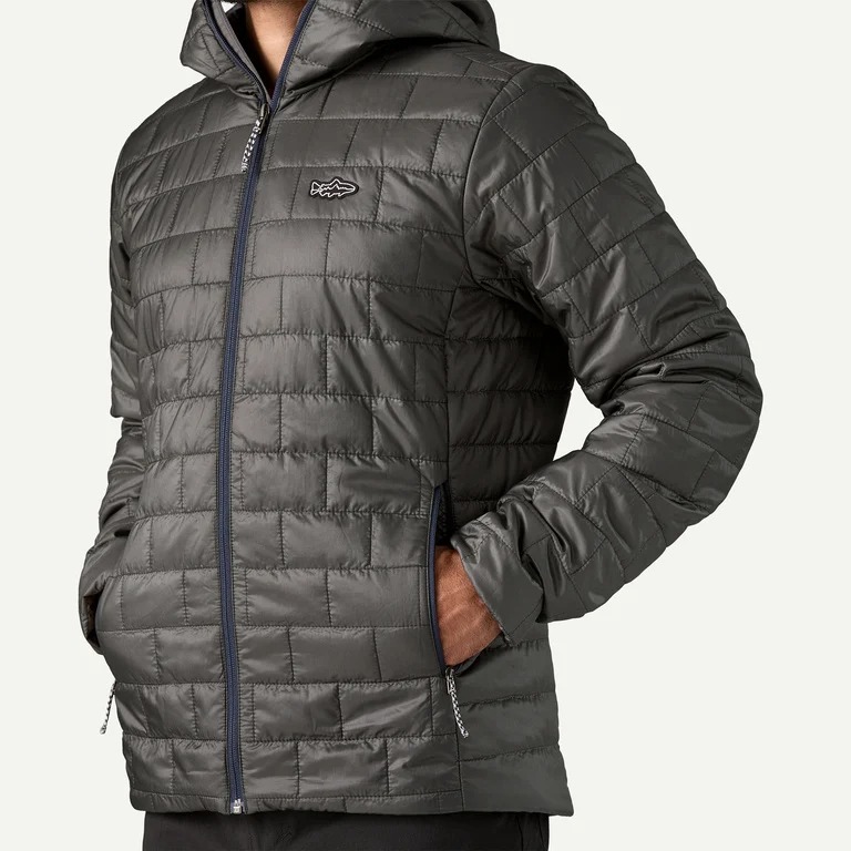 Patagonia Nano Puff pocket detail with lightweight quilted insulation for cold-weather outdoor use