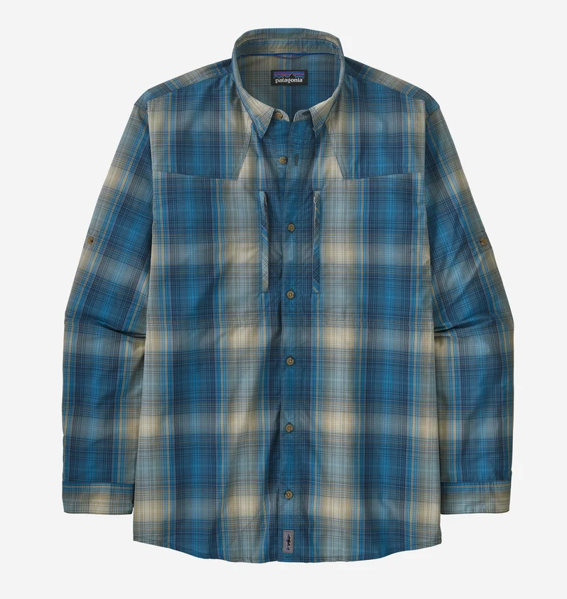Patagonia Sun Stretch Shirt 52198 San Miguel Wavy Blue SMLB