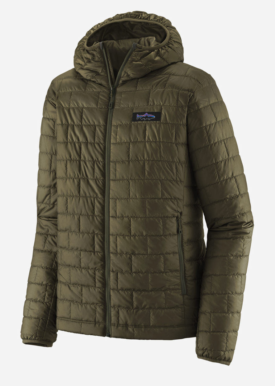Patagonia Nano Puff Fitz Roy Trout Hoody For Sale Online Basin Green