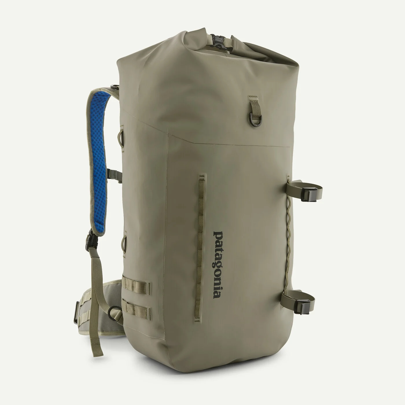 Patagonia Guidewater Roll-Top Pack 41L waterproof fishing backpack with roll-top closure and net storage