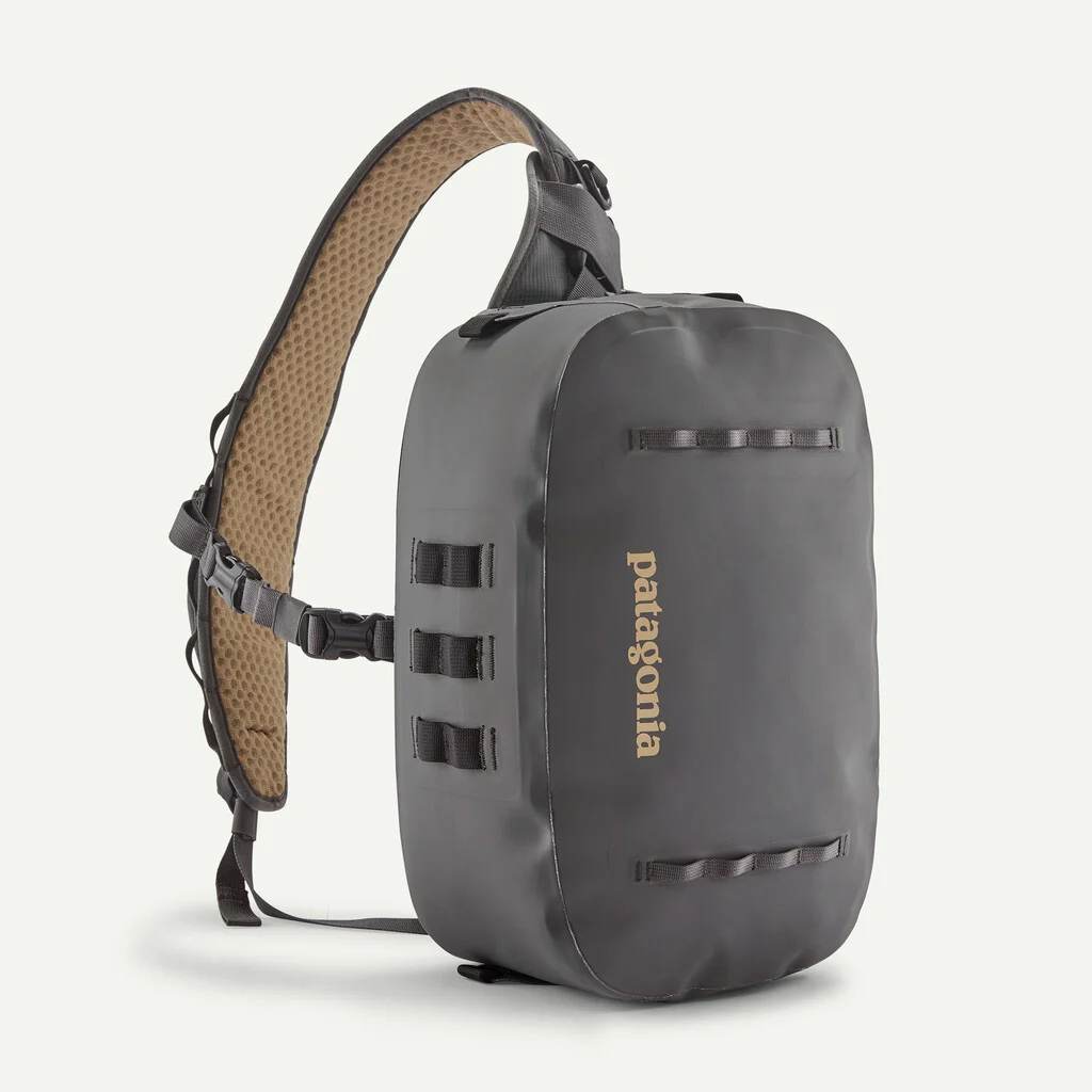 Patagonia Guidewater Switch Pack 12L waterproof fishing sling pack with multiple lash points and padded strap