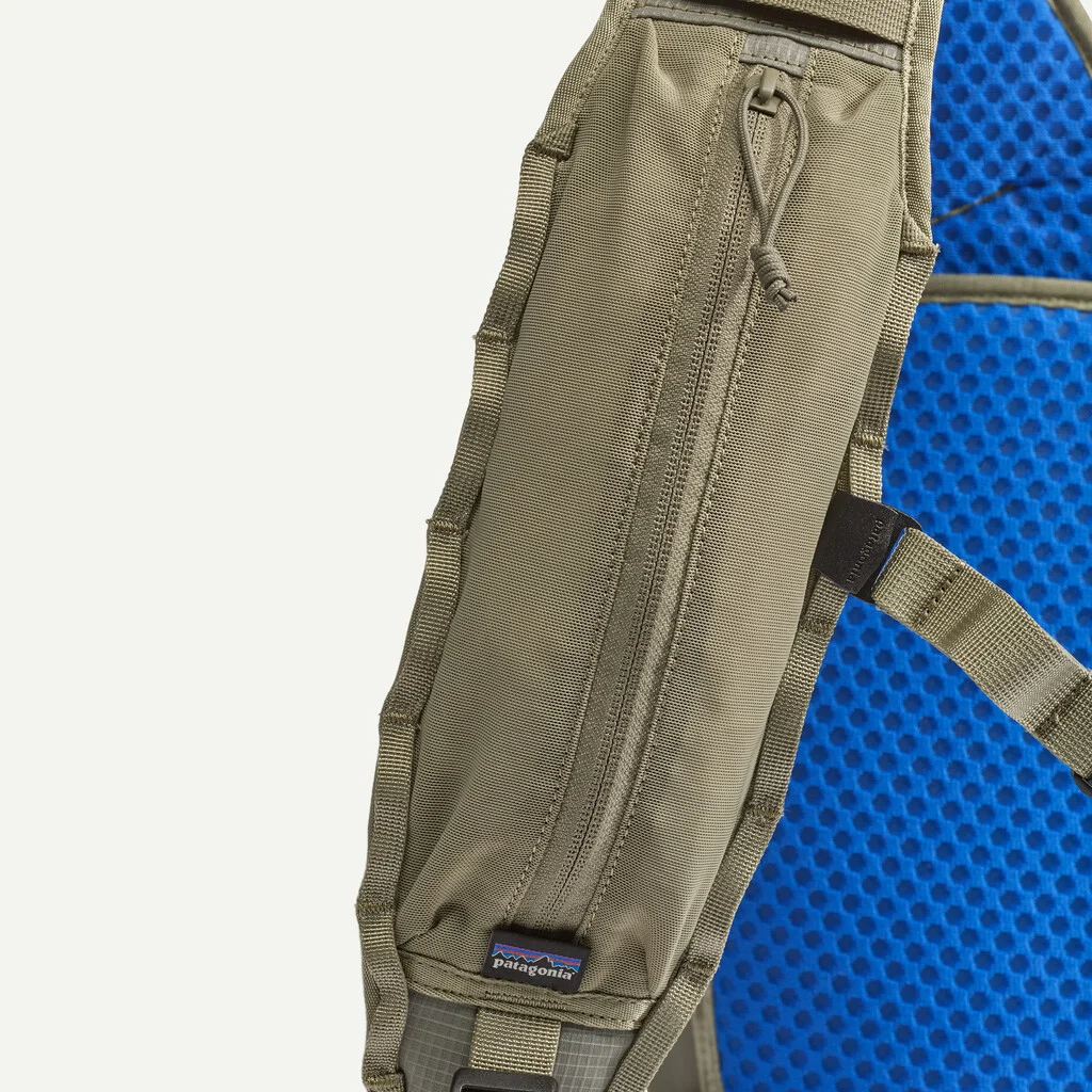 Patagonia Guidewater Switch Pack 12L shoulder strap pocket for quick-access fly fishing tools and small gear