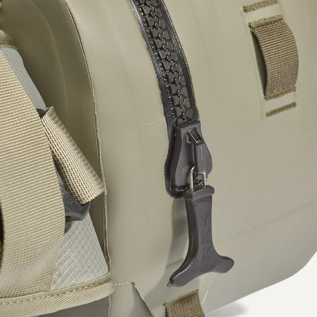 Patagonia Guidewater Switch Pack 12L submersible zipper and TPU-coated body for waterproof fly fishing storage