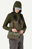 Female model wearing Patagonia Stealth Switch Fishing Pack 3L on hip.
