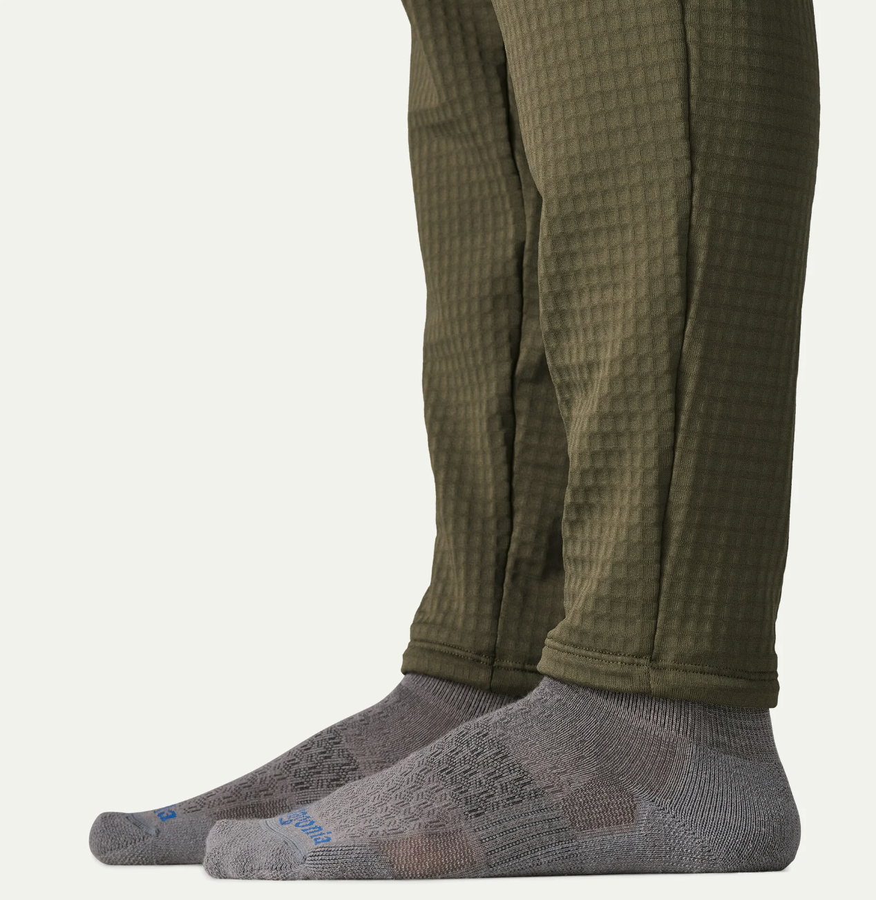 Cuff detail of Patagonia R1 Fleece Pants