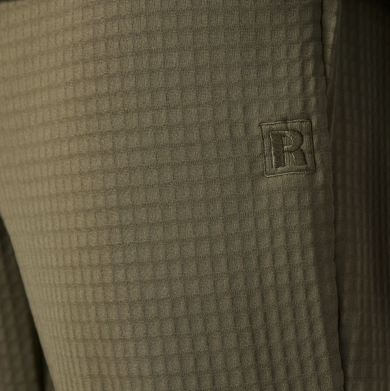 Fabric close up of Patagonia R1 Fleece Pants