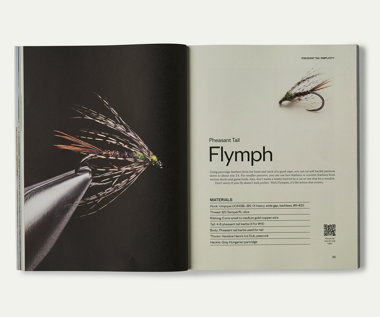 Patagonia Pheasant Tail Simplicity Book Inside Example