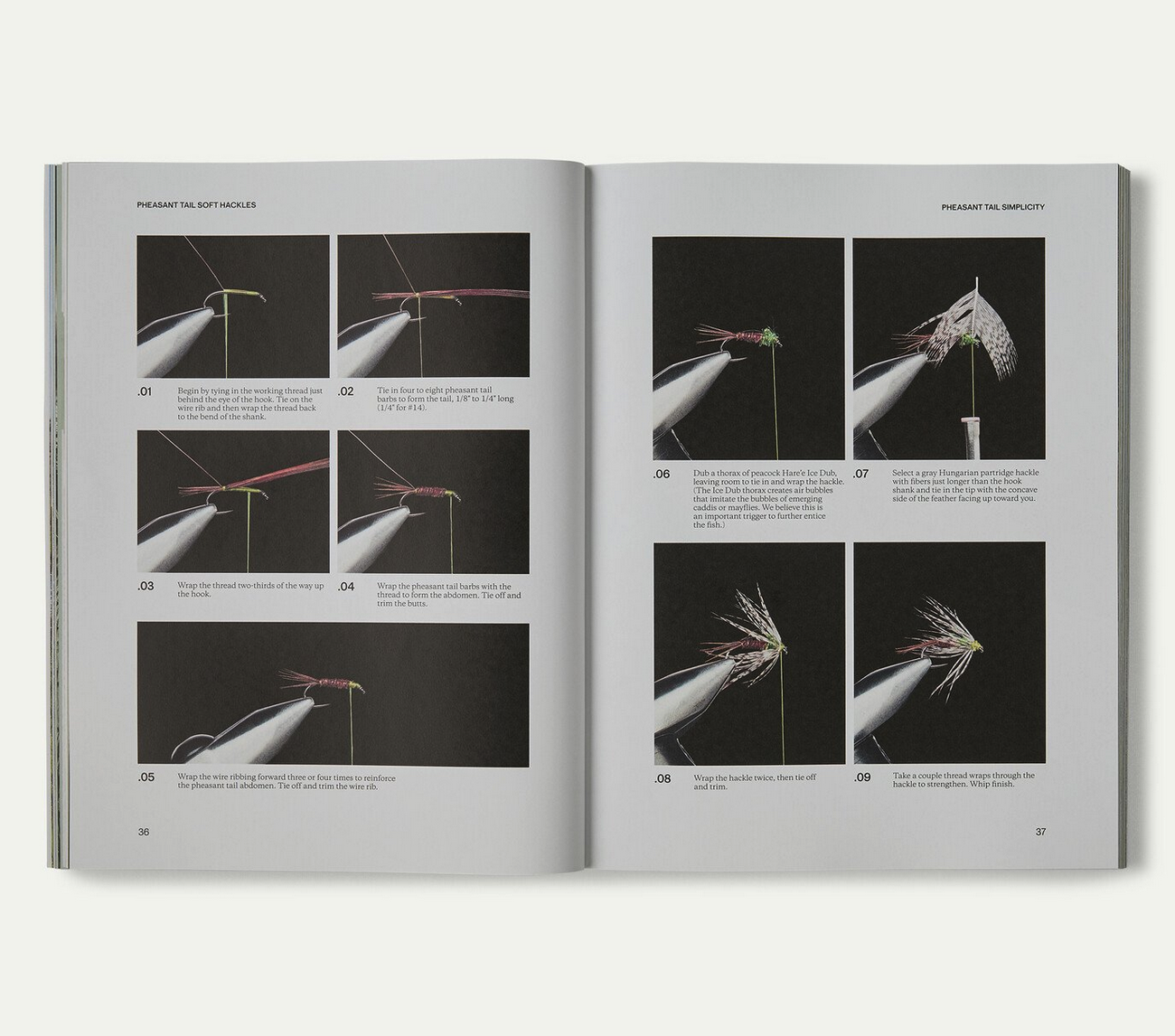 Patagonia Pheasant Tail Simplicity Book Inside Example