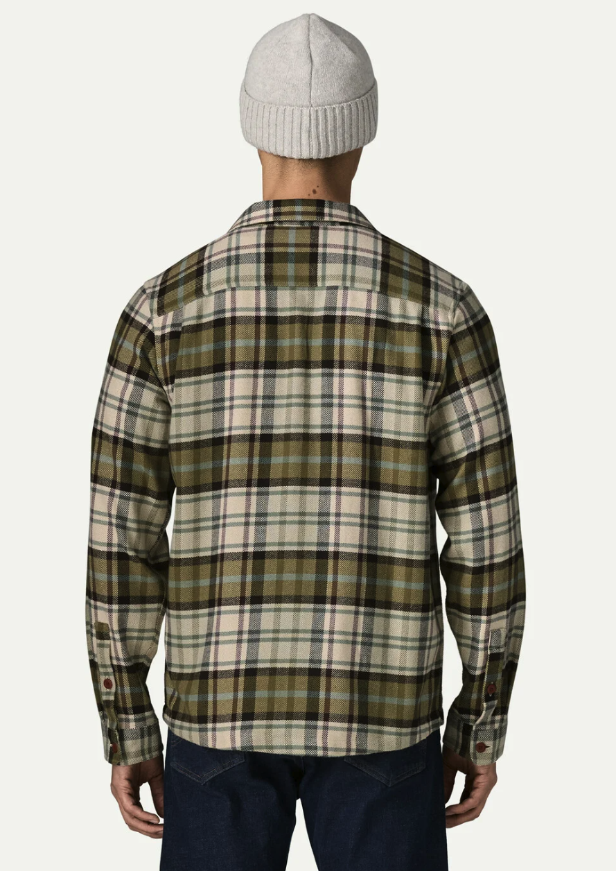 Patagonia Fjord men's plaid flannel shirt for cool weather fishing and camping