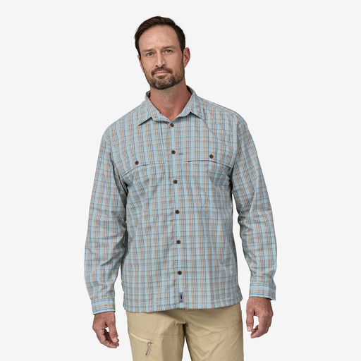 Men's Patagonia Island Hopper Shirt with quick-drying fabric and UPF 50+ sun protection.