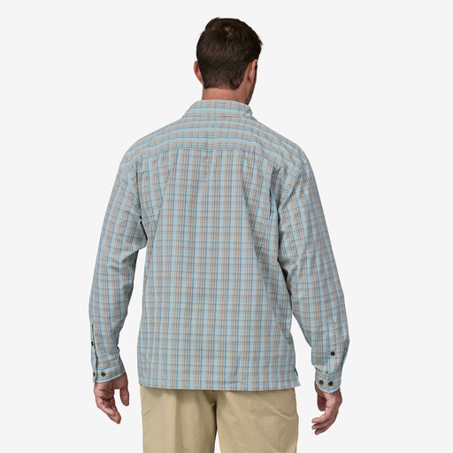 Lightweight Patagonia outdoor shirt with vented back for breathability—perfect for hot climates.