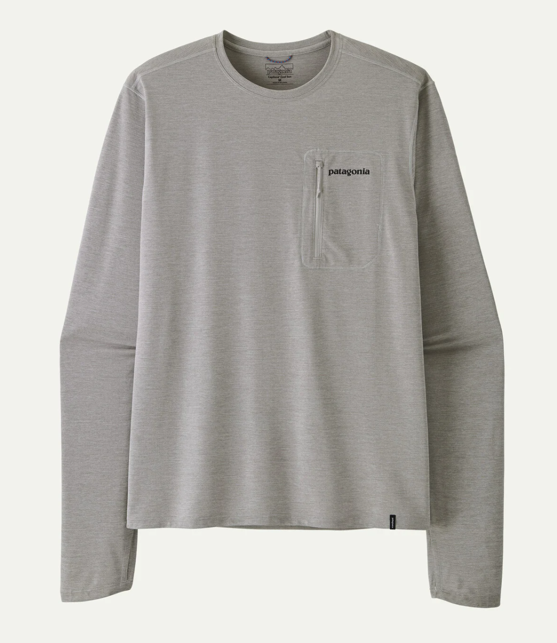 Front of Patagonia Long Sleeved Capilene Cool Sun Shirt - Fitz Roy Trout CGSX color