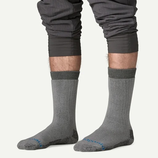 Men’s Patagonia merino wool knee socks for fly fishing, hunting, hiking, and camping comfort