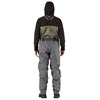 A model showing the back of Patagonia's Swiftcurrent Expedition Wader