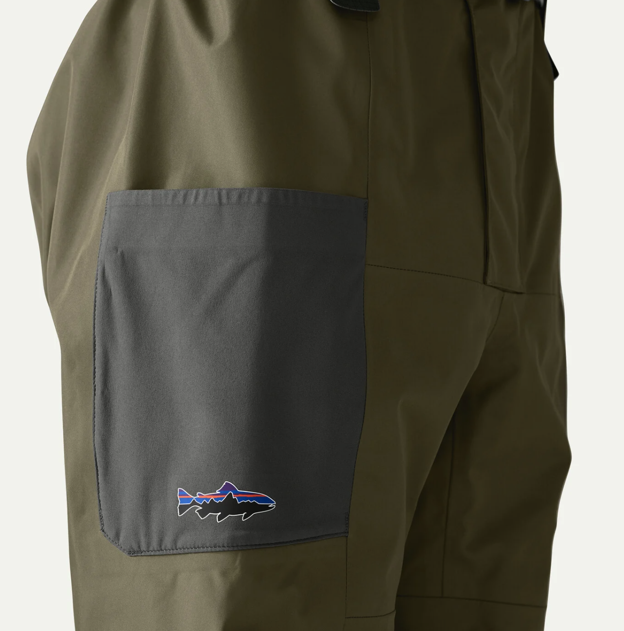 Pocket detail of  Patagonia Swiftcurrent Traverse Wading Pants
