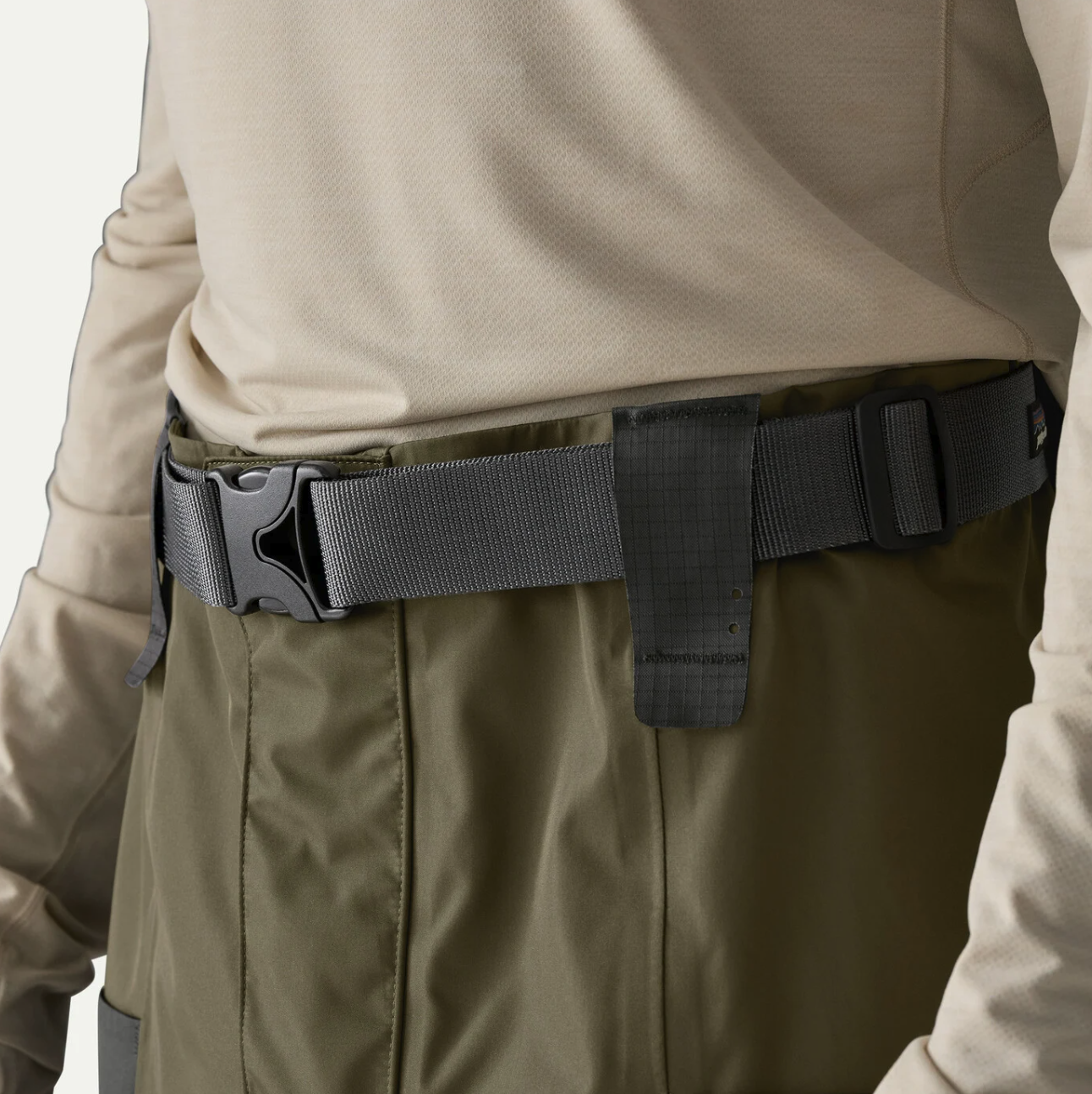 Belt detail of  Patagonia Swiftcurrent Traverse Wading Pants