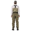 Model wearing and showing the back of Patagonia's Swiftcurrent Traverse Zip-Front Wader