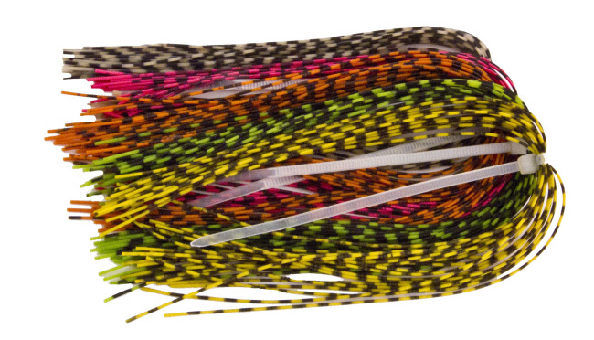 Grizzly Barred Round Rubber Barred Legs - Medium