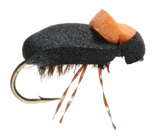 Hi-Viz Foam Beetle Dry Trout Fly