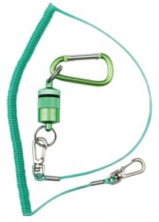 Dr. Slick Magnetic Net Release, strong magnetic connection, convenient fishing net handling, essential angling accessory.
