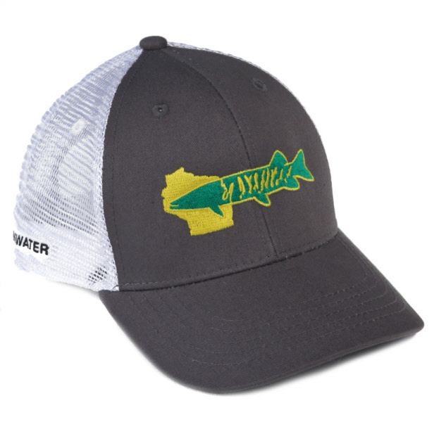 Rep Your Water Hat - Musky Bass Wisconsin Rep Your Water Hat - Musky Bass Wisconsin