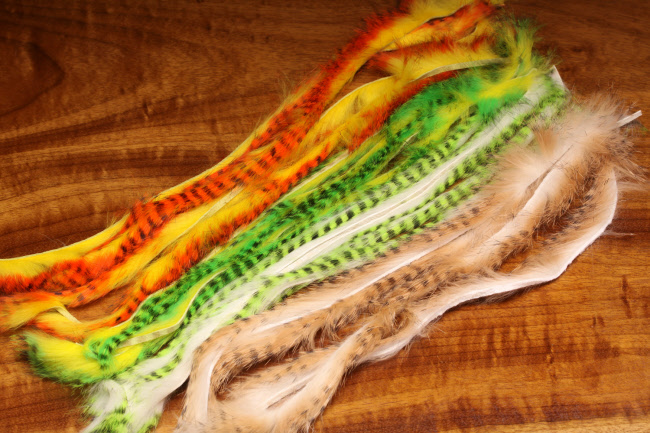 Hareline Micro Pulsator Strips thin rabbit strip fly tying material spey flies Hareline Rabbit Micro Pulsator Strips