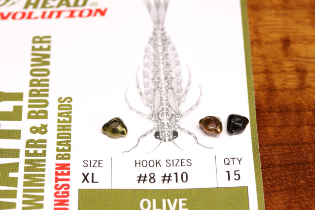 Flymen Nymph Head Mayfly Swimmer & Burrower Tungsten Bead Head Flymen Nymph Head Mayfly Swimmer & Burrower Tungsten Bead Head