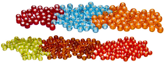 Hareline Tyers Glass Fly Tying Beads #18 - #24