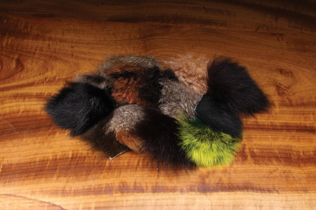 Fly Tying Synthetics "  EXTRA SELECT CRAFT FUR "   GREEN    Big Patch 