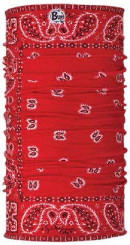 UV Buff fly fishing face mask fly fishing sun protection UV Buff Santana - Red