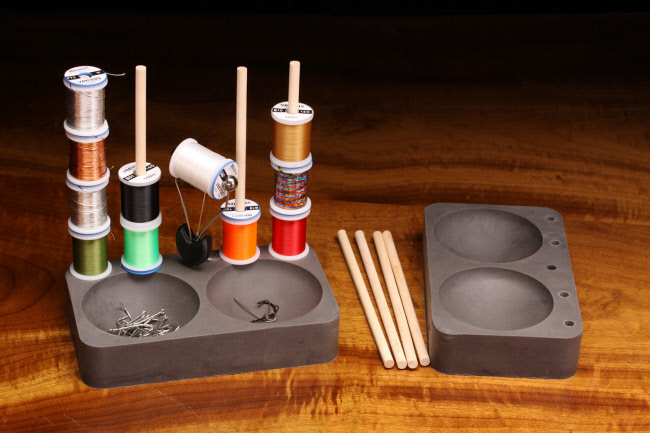 Hook Bowl Caddy fly tying bench organizer fly tying beads Hook Bowl Caddy