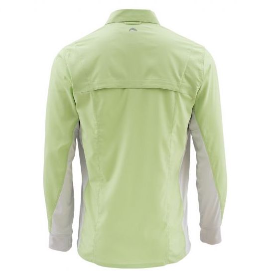 Simms Intruder BiComp LS Shirt Light Green Back Simms Intruder BiComp LS Shirt Light Green Back