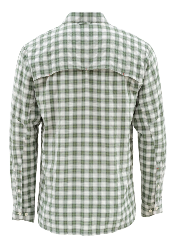 Simms BugStopper LS Shirt Kelp Plaid Back Simms BugStopper LS Shirt Kelp Plaid Back