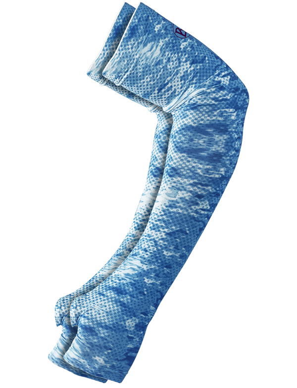 Buff UV Coastal Arm Sleeves Pelagic Camo Blue Buff UV Coastal Arm Sleeves Pelagic Camo Blue