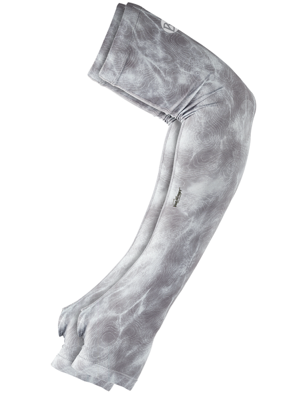 Buff UV Coastal Arm Sleeves Bugslinger Water Camo Light Grey Buff UV Coastal Arm Sleeves Bugslinger Water Camo Light Grey