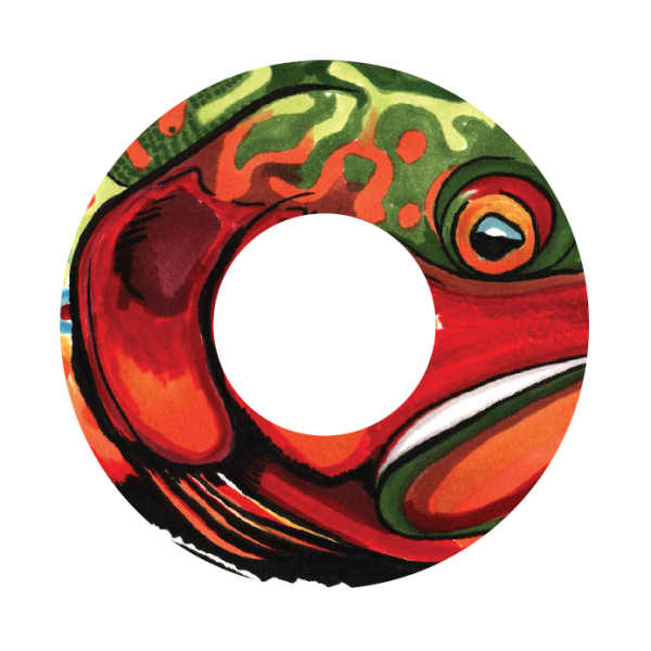 Redington i.D Fly Reel Decals Brookie KC Badger Redington i.D Fly Reel Decals Brookie KC Badger